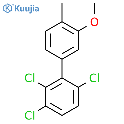 3'-Methoxy-4'-methyl-2,3,6-trichlorobiphenyl structure