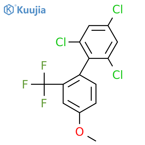 4'-Methoxy-2,4,6-trichloro-2'-(trifluoromethyl)biphenyl structure