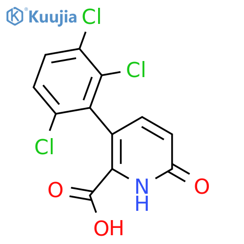 6-Hydroxy-3-(2,3,6-trichlorophenyl)picolinic acid structure