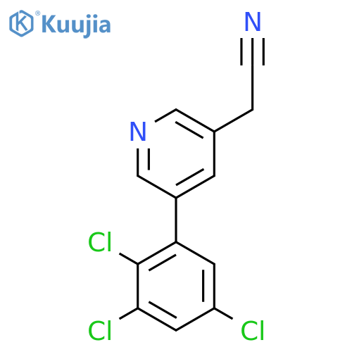 5-(2,3,5-Trichlorophenyl)pyridine-3-acetonitrile structure
