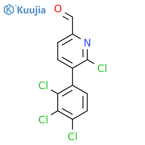 6-Chloro-5-(2,3,4-trichlorophenyl)picolinaldehyde structure