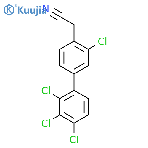 3,2',3',4'-Tetrachlorobiphenyl-4-acetonitrile structure