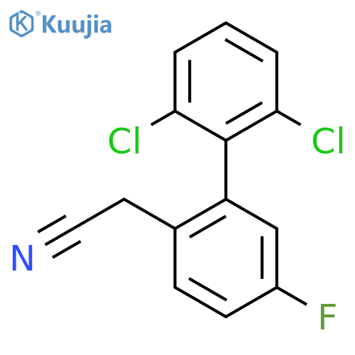 (2',6'-Dichloro-5-fluoro-biphenyl-2-yl)-acetonitrile structure