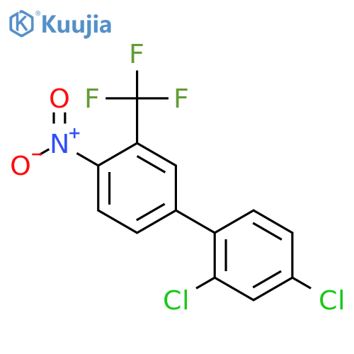 2,4-Dichloro-4'-nitro-3'-trifluoromethyl-biphenyl structure