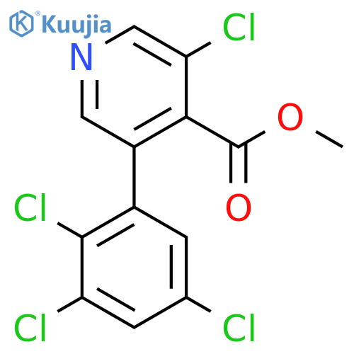 Methyl 3-chloro-5-(2,3,5-trichlorophenyl)isonicotinate structure