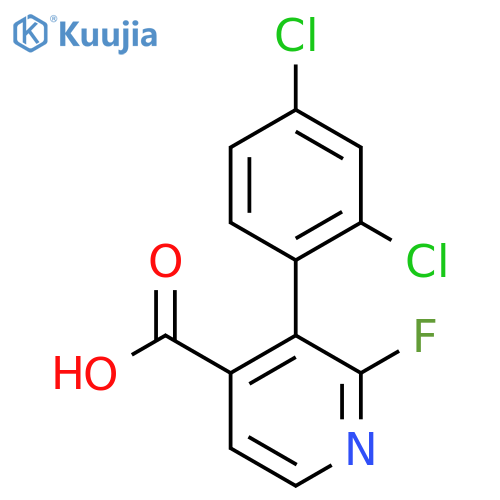 3-(2,4-Dichlorophenyl)-2-fluoroisonicotinic acid structure