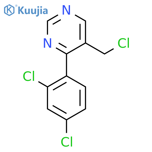 5-(Chloromethyl)-4-(2,4-dichlorophenyl)pyrimidine structure