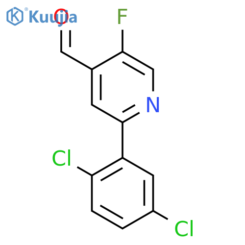 2-(2,5-Dichlorophenyl)-5-fluoroisonicotinaldehyde structure