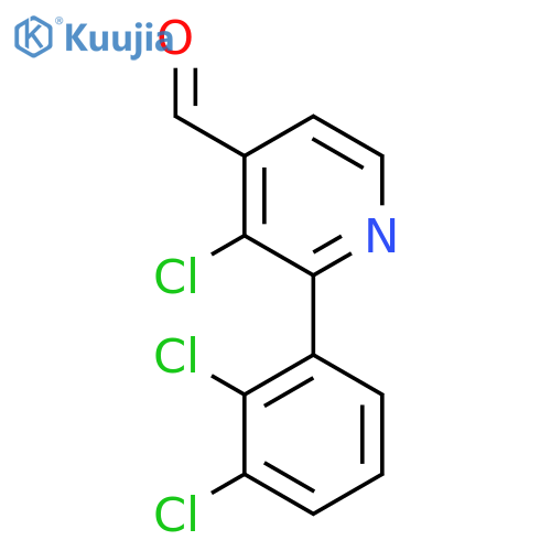 3-Chloro-2-(2,3-dichlorophenyl)isonicotinaldehyde structure