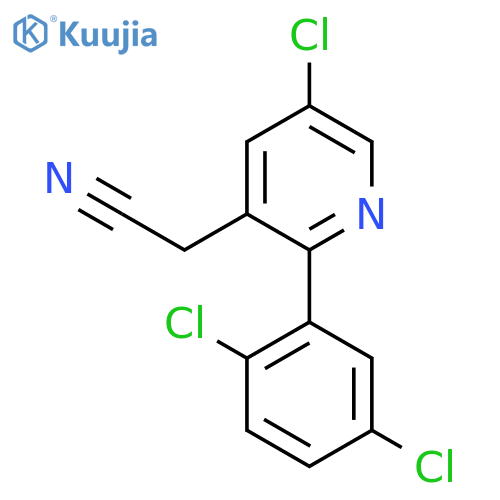 5-Chloro-2-(2,5-dichlorophenyl)pyridine-3-acetonitrile structure