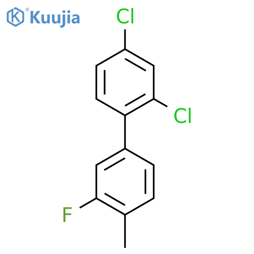 2,4-Dichloro-3'-fluoro-4'-methyl-biphenyl structure