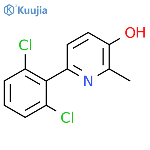 6-(2,6-Dichlorophenyl)-3-hydroxy-2-methylpyridine structure