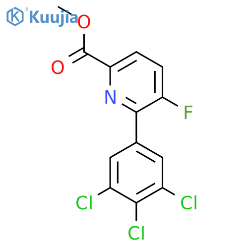 Methyl 5-fluoro-6-(3,4,5-trichlorophenyl)picolinate structure