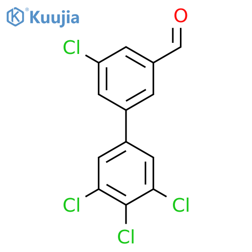 5,3',4',5'-Tetrachlorobiphenyl-3-carboxaldehyde structure