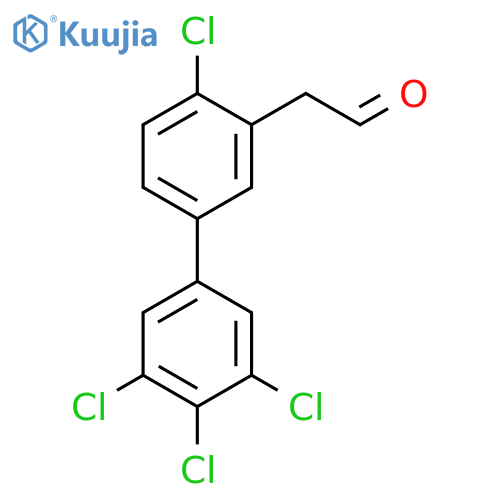 4,3',4',5'-Tetrachlorobiphenyl-3-ethanone structure