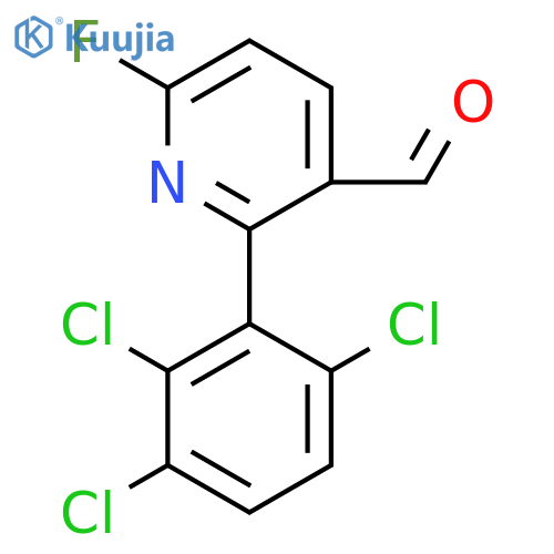 6-Fluoro-2-(2,3,6-trichlorophenyl)nicotinaldehyde structure
