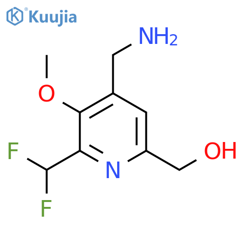 4-(Aminomethyl)-2-(difluoromethyl)-3-methoxypyridine-6-methanol structure