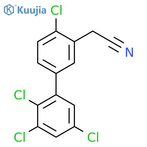 4,2',3',5'-Tetrachlorobiphenyl-3-acetonitrile structure