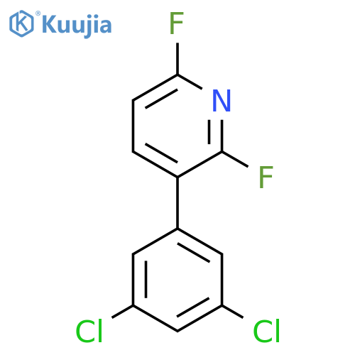 3-(3,5-Dichlorophenyl)-2,6-difluoropyridine structure
