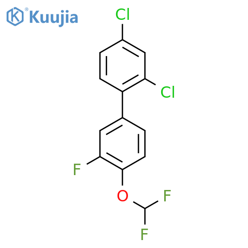 2,4-Dichloro-4'-difluoromethoxy-3'-fluoro-biphenyl structure