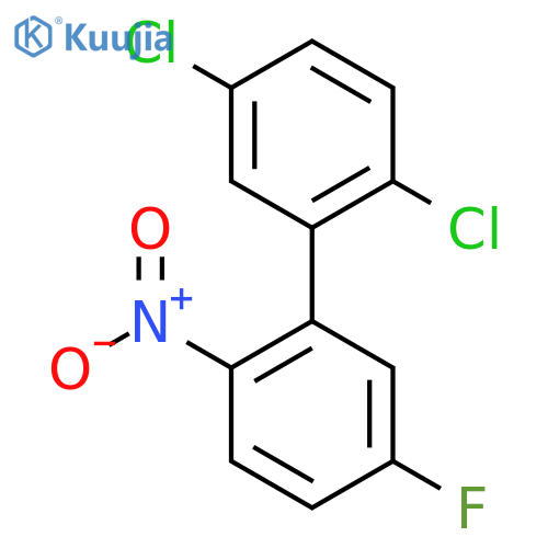 2,5-Dichloro-5'-fluoro-2'-nitro-biphenyl structure