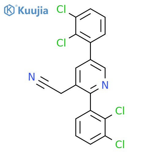 2,5-Bis(2,3-dichlorophenyl)pyridine-3-acetonitrile structure