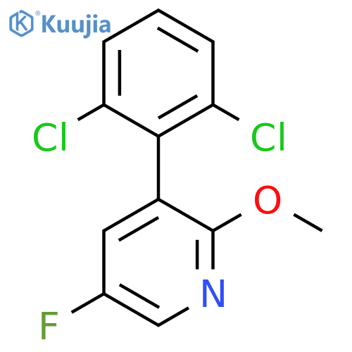 3-(2,6-Dichlorophenyl)-5-fluoro-2-methoxypyridine structure