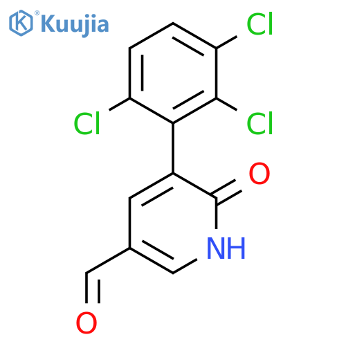 6-Hydroxy-5-(2,3,6-trichlorophenyl)nicotinaldehyde structure