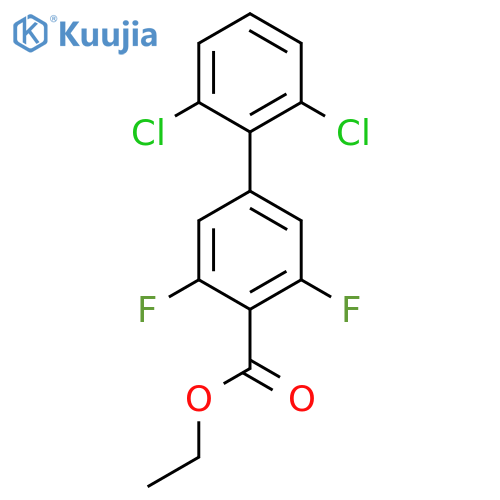2',6'-Dichloro-3,5-difluoro-biphenyl-4-carboxylic acid ethyl ester structure