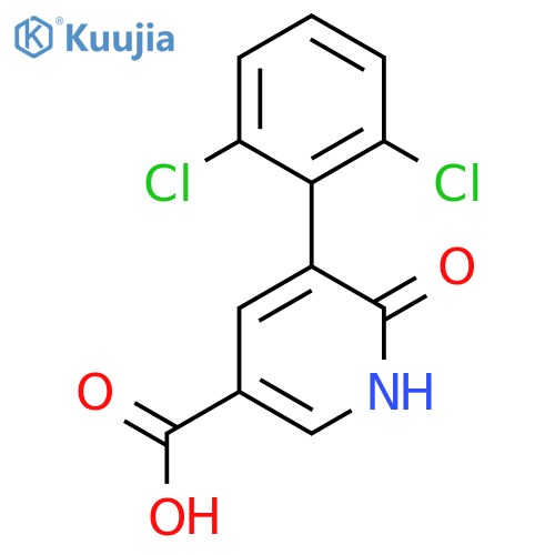 5-(2,6-Dichlorophenyl)-6-hydroxynicotinic acid structure