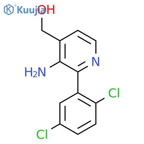 3-Amino-2-(2,5-dichlorophenyl)pyridine-4-methanol structure