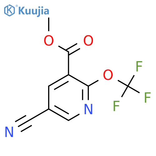 Methyl 5-cyano-2-(trifluoromethoxy)pyridine-3-carboxylate structure