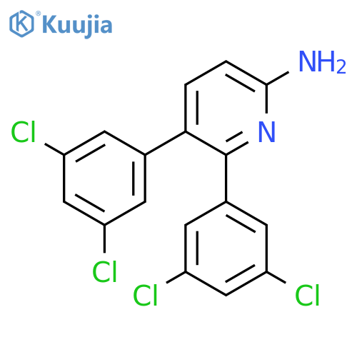 6-Amino-2,3-bis(3,5-dichlorophenyl)pyridine structure