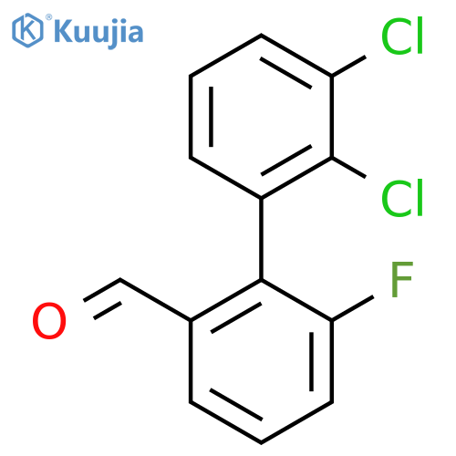 2',3'-Dichloro-6-fluoro-biphenyl-2-carboxaldehyde structure