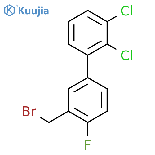 3'-Bromomethyl-2,3-dichloro-4'-fluoro-biphenyl structure