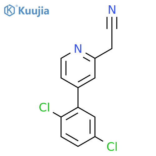 4-(2,5-Dichlorophenyl)pyridine-2-acetonitrile structure