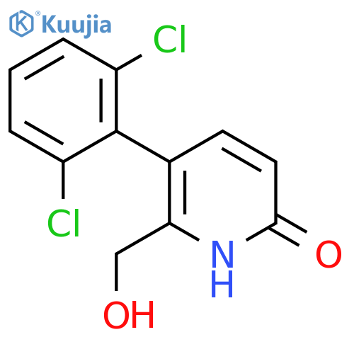 3-(2,6-Dichlorophenyl)-6-hydroxypyridine-2-methanol structure