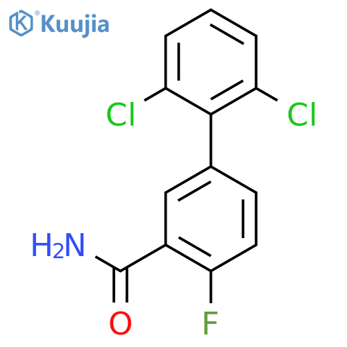 2',6'-Dichloro-4-fluoro-biphenyl-3-carboxylic acid amide structure
