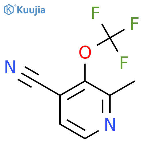 4-Cyano-2-methyl-3-(trifluoromethoxy)pyridine structure
