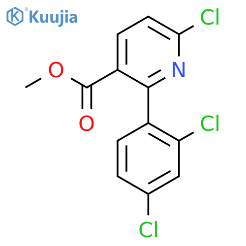 Methyl 6-chloro-2-(2,4-dichlorophenyl)nicotinate structure