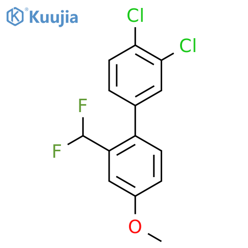 2'-Difluoromethyl-3,4-dichloro-4'-methoxy-biphenyl structure