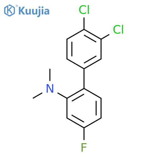 Dimethyl-(3',4'-dichloro-4-fluoro-biphenyl-2-yl)-amine structure
