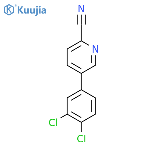 5-(3,4-Dichlorophenyl)picolinonitrile structure