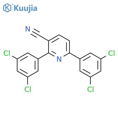 2,6-Bis(3,5-dichlorophenyl)nicotinonitrile structure
