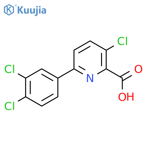 3-Chloro-6-(3,4-dichlorophenyl)picolinic acid structure