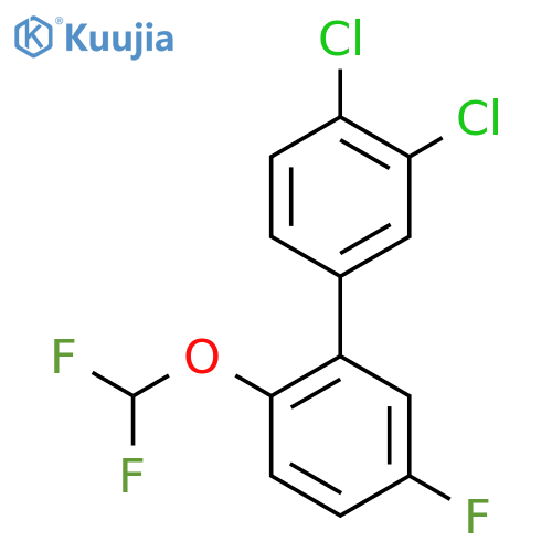 3,4-Dichloro-2'-difluoromethoxy-5'-fluoro-biphenyl structure