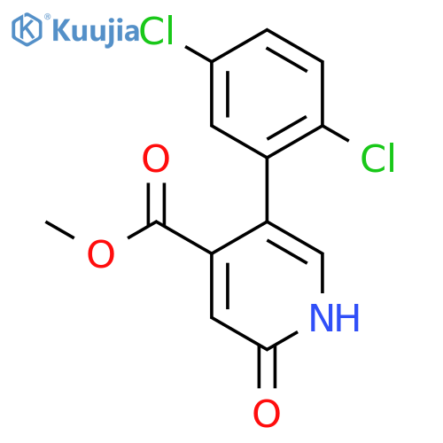Methyl 5-(2,5-dichlorophenyl)-2-hydroxyisonicotinate structure