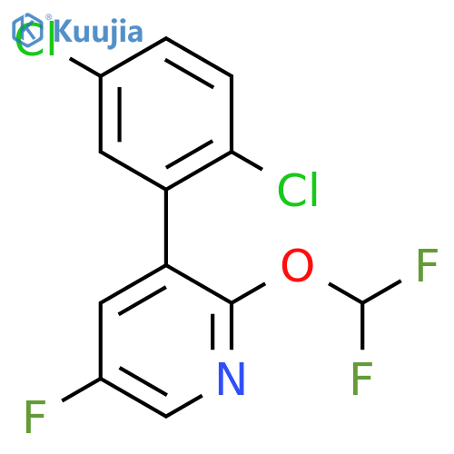 3-(2,5-Dichlorophenyl)-2-(difluoromethoxy)-5-fluoropyridine structure