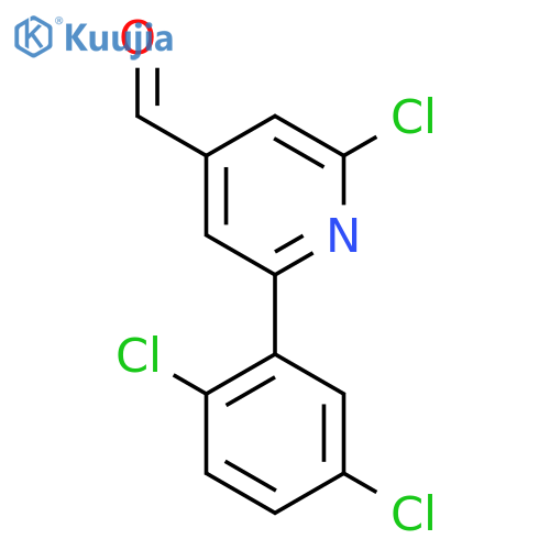 2-Chloro-6-(2,5-dichlorophenyl)isonicotinaldehyde structure