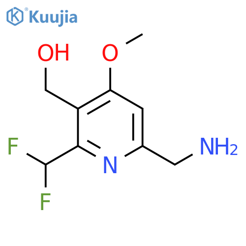 6-(Aminomethyl)-2-(difluoromethyl)-4-methoxypyridine-3-methanol structure